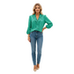 Women’s Ruffle Detail Blouse with Lightweight Elegant Fit