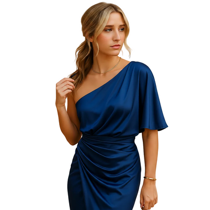 Slim Silhouette Dress for Women with Minimal Elegant Finish
