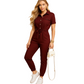 Slim Fit Button Front Jumpsuit for Women with Structured Shape